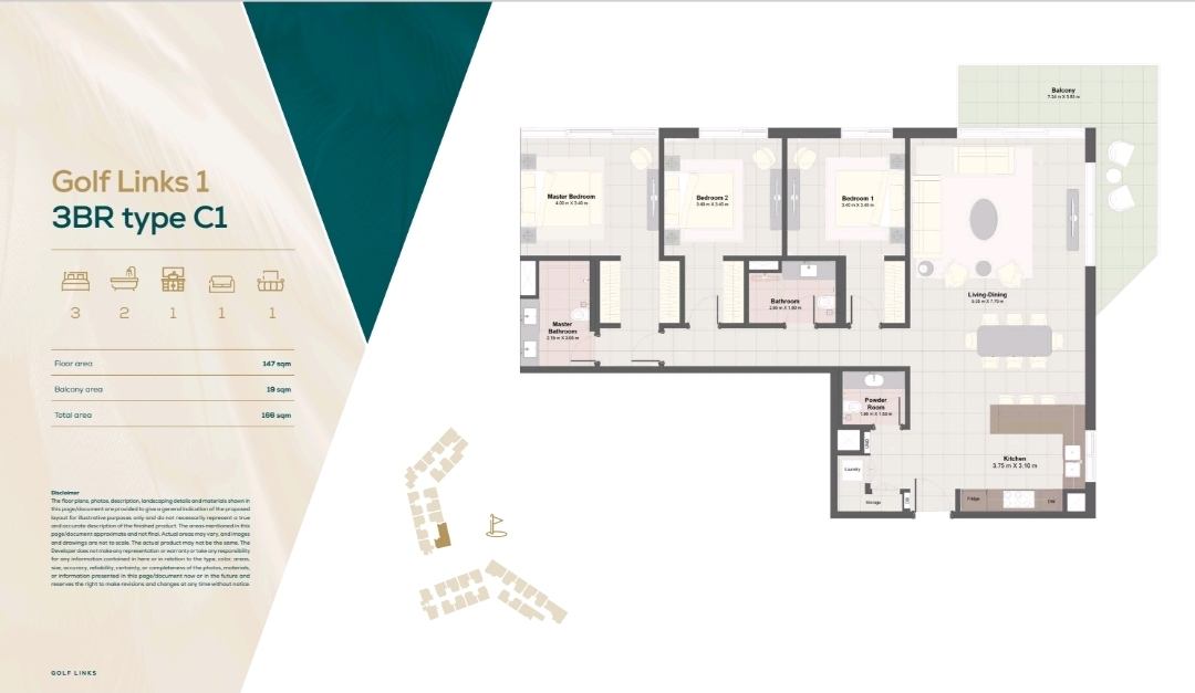 Exclusive Golf Links Resale — 3BR Type C1, image 9 of 9